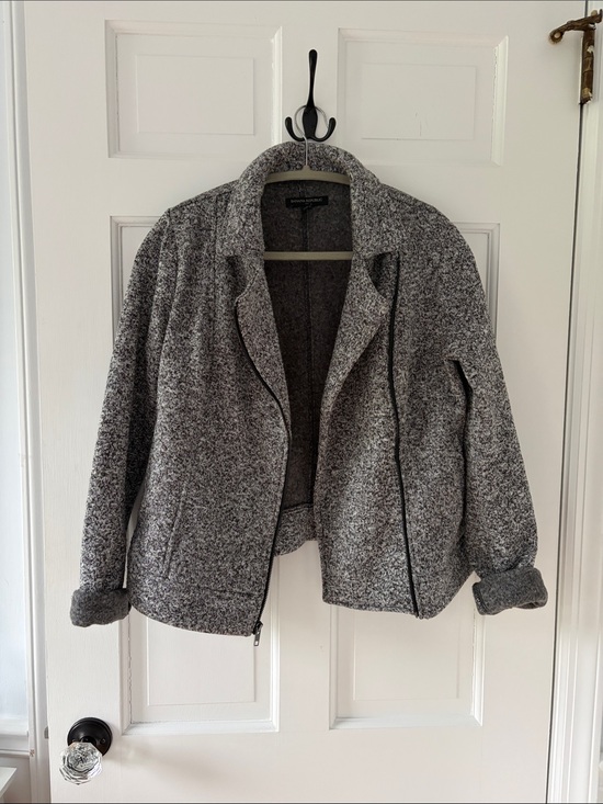 Banana Republic Jackets & Blazers - Banana Republic Gray Tweed Zip Jacket